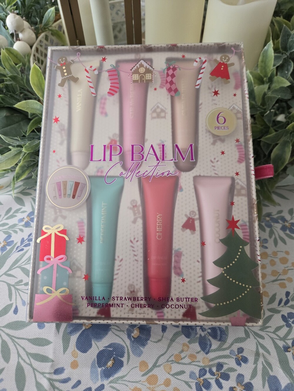 Lip Balm Collection - Pink/Blue/Red/Peach Set